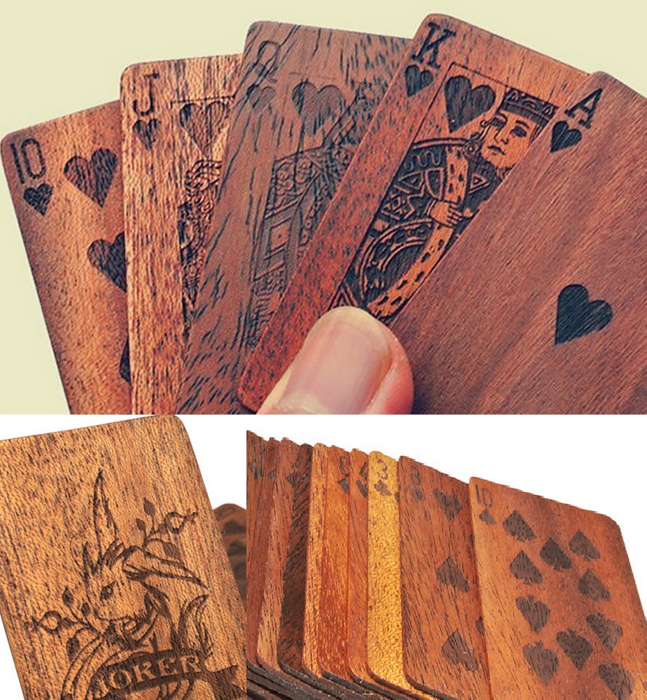 ξύλινη τράπουλα